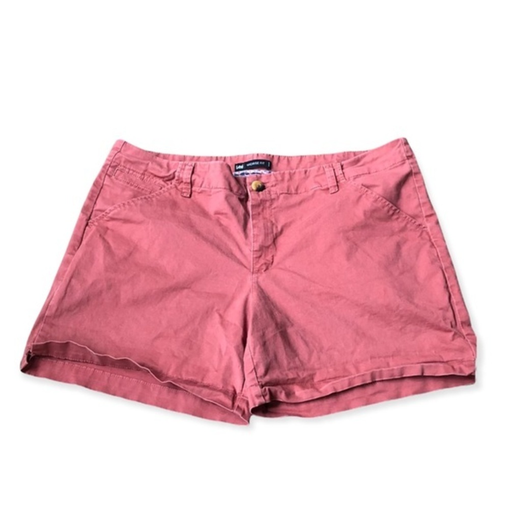 Lee MidRise Fit Shorts Women’s  Size 16M Button Fly Zip‎ Pink